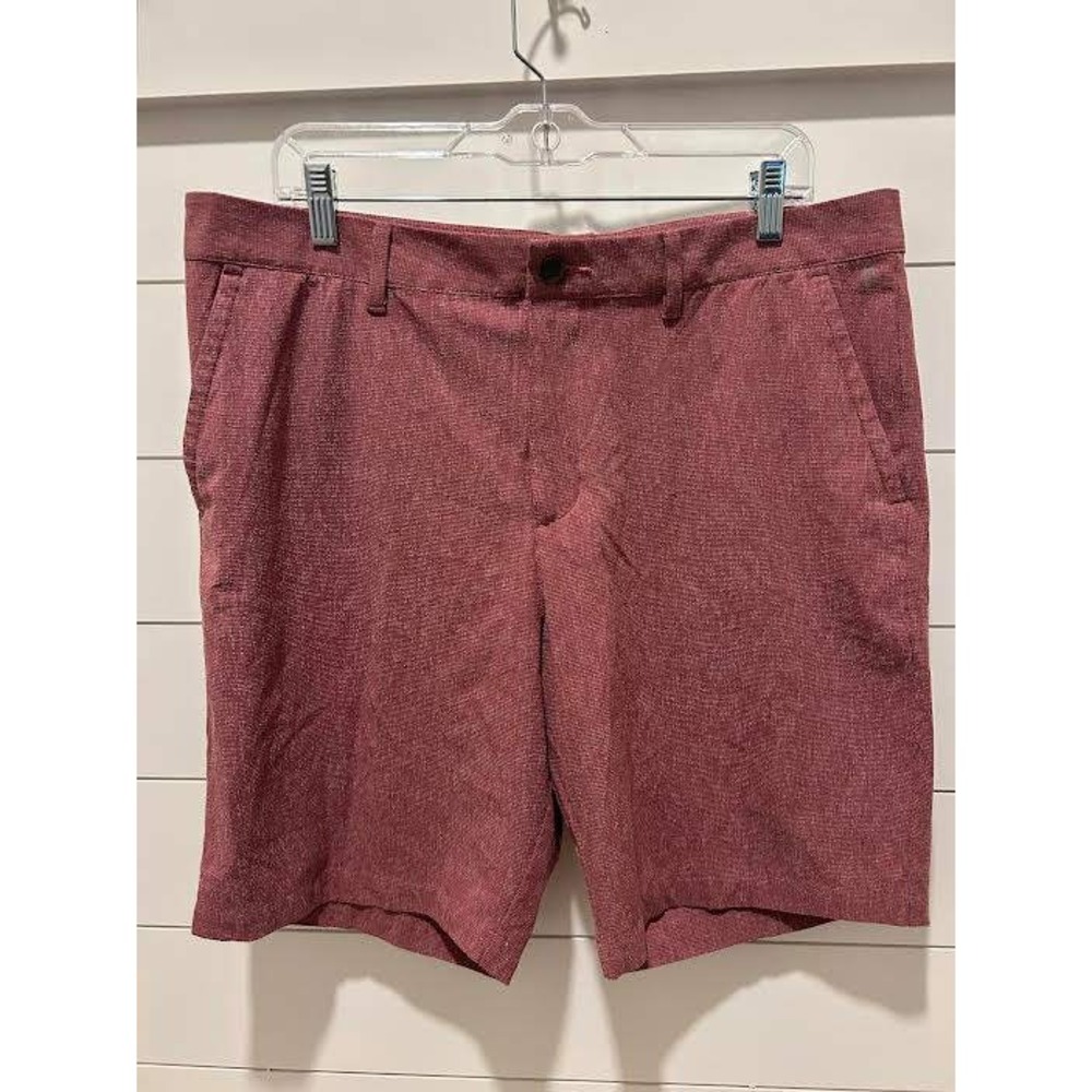 Adidas Mens Ultimate365 Heathered Golf Shorts Burgundy Red Size 36 Heritage